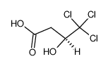 (S)-4,4,4-三氯-3-羟基丁酸 结构式