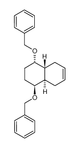 Naphthalene, 1,2,3,4,4a,5,8,8a-octahydro-1,4-bis(phenylmethoxy)-, [1S-(1α,4β,4aα,8aβ)]- (9CI) 结构式