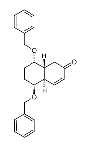 2(1H)-Naphthalenone, 4a,5,6,7,8,8a-hexahydro-5,8-bis(phenylmethoxy)-, (4aR,5S,8S,8aR)- 结构式