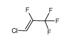 1-Chloro-2,3,3,3-tetrafluoropropene 结构式