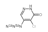 5-叠氮基-4-氯-3(2H)-哒嗪酮 结构式