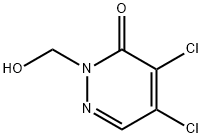 4,5-二氯-2-(羟甲基)哒嗪-3(2H)-酮 结构式