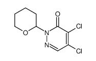 4,5-二氯-2-(四氢吡喃-2-基)-2H-哒嗪-3-酮 结构式