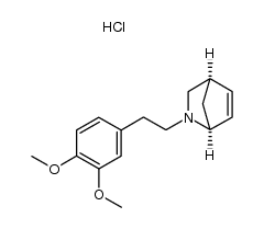 2-[2-(3,4-二甲氧基苯基)乙基]-2-氮杂双环[2.2.1]庚-5-烯 盐酸盐 结构式