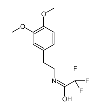 N-[2-(3,4-二甲氧基苯基)乙基]-2,2,2-三氟乙酰胺 结构式