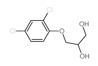 3-(2,4-二氯苯氧基)-1,2-丙二醇 结构式