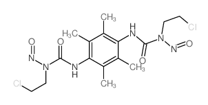 1,1'-(2,3,5,6-四甲基对亚苯基)双[3-(2-氯乙基)-3-亚硝基脲] 结构式