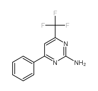 2-氨基-4-苯基-6-三氟甲基嘧啶 结构式