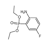 Phosphonic acid, P-(2-amino-5-fluorophenyl)-, diethyl ester 结构式