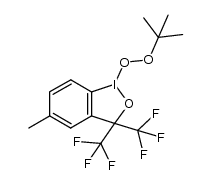 1-叔丁基过氧基-5-甲基-3,3-双(三氟甲基)-1,2-苯碘酰环 结构式