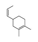 Cyclohexene, 1,2-dimethyl-4-(1-propen-1-yl)- 结构式