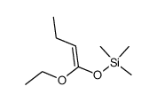 Silane, [(1-ethoxy-1-buten-1-yl)oxy]trimethyl- 结构式