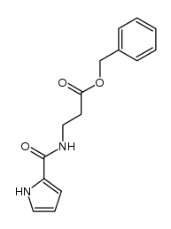 N-(1H-吡咯-2-基羰基)-β-丙氨酸苄酯 结构式
