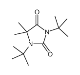 1,3-二叔丁基-5,5-二甲基咪唑烷-2,4-二酮 结构式