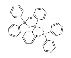 1,1,3,3,5,5-六苯基-1,5-三硅氧烷二醇 结构式