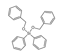二苯基二(苄氧基)硅烷 结构式