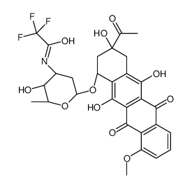 N-(三氟乙酰基)柔红霉素 结构式