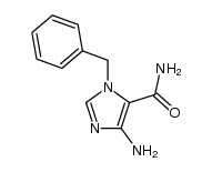4-氨基-1-苄基-1H-咪唑-5-甲酰胺 结构式