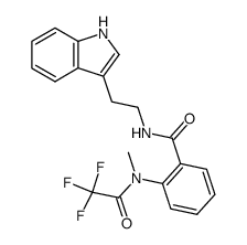 Benzamide, N-[2-(1H-indol-3-yl)ethyl]-2-[methyl(2,2,2-trifluoroacetyl)amino]- 结构式