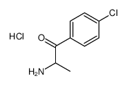 2-氨基-1-(4-氯苯基)丙-1-酮盐酸盐 结构式