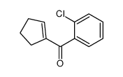 甲酮, (2-氯苯基)-1-环戊烯-1-基- 结构式