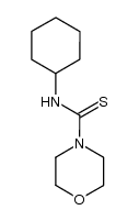 (Cyclohexylamino)morpholin-4-ylmethane-1-thione 结构式