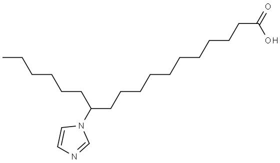 1H-Imidazole-1-dodecanoic acid, λ-hexyl- 结构式