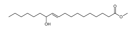 (10E)-12-羟基-10-十八碳烯酸甲酯 结构式