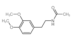 N-(3,4-二甲氧基苯乙基)乙酰胺 结构式