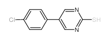5-(4-氯苯基)-2-嘧啶硫醇 结构式