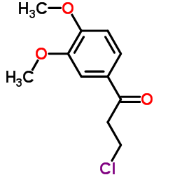 3-氯-1-(3,4-二甲氧基苯基)丙烷-1-酮 结构式