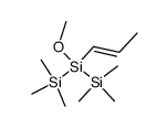 Trisilane, 2-methoxy-1,1,1,3,3,3-hexamethyl-2-(1-propenyl)-, (Z)- (9CI) 结构式
