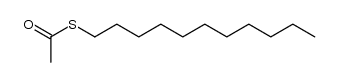 Thioacetic acid S-undecyl ester 结构式