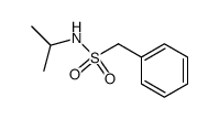 N-(1-Methylethyl)benzenemethanesulfonamide 结构式