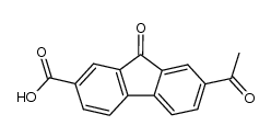 7-乙酰基-9-氧代-9H-芴-2-羧酸 结构式