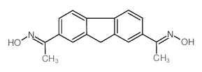 (1E,1'E)-1-(7-((E)-1-(hydroxyimino)ethyl)-9H-fluoren-2-yl)ethanone oxime 结构式