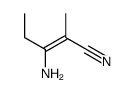 3-氨基-2-甲基-2-戊烯腈 结构式