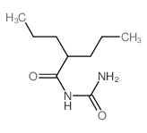 N-氨甲酰基-2-丙基戊酰胺 结构式
