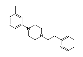 1-(3-甲基苯基)-4-[2-(2-吡啶基)乙基]哌嗪 结构式