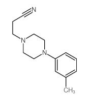 1-(3-甲基苯基)-4-(2-氰乙基)哌嗪 结构式