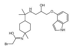 (±)-PINDOBIND 结构式