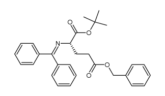 L-Glutamic acid, N-(diphenylmethylene)-, 1-(1,1-dimethylethyl) 5-(phenylmethyl) ester 结构式
