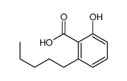 2-羟基-6-戊基苯甲酸 结构式