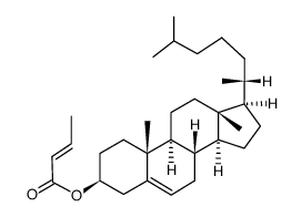 Cholest-5-en-3-ol (3β)-, 3-(2E)-2-butenoate 结构式