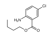 2-氨基-5-氯苯甲酸丁酯 结构式