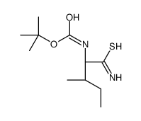 N-叔丁氧羰基-L-硫胺异亮氨酸 结构式