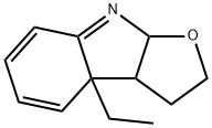 3b-乙基-3,3a,3b,8a-四氢-2H-呋喃并[2,3-b]吲哚 结构式