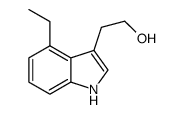 4-乙基-1H-吲哚-3-乙醇 结构式