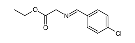 N-(4-氯苯亚甲基)甘氨酸乙酯 结构式