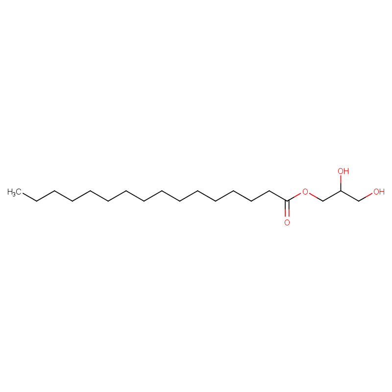 单棕榈酸甘油酯(C16:0) 结构式